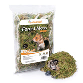 Niteangel forest moss bedding for dwarf hamster nest offers soft, natural shelter.