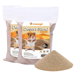 Niteangel hamster desert bath sand offering natural, scent-free bath for tiny pets