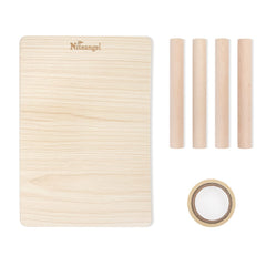 Niteangel Hamster Play wooden platform closeup woodgrain emphasizes natural timber and finish