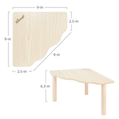 Niteangel Hamster Platform triangle top view with 9x9 inch surface for safe play.