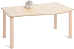 Niteangel Hamster Play wooden platform Wave 7inch elevates small pet activity.