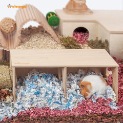 Niteangel Hamster Secret Peep Shed tunnel entry inviting easy access and safe exploration.