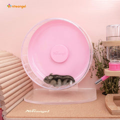 Niteangel running drum with wide track for comfortable hamster strides.