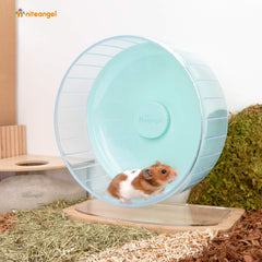 Niteangel wheel base provides stable setup inside cages or tanks.