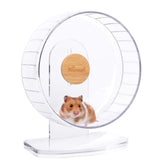 Niteangel super-silent wheel with 10-inch transparent drum for quiet nightly running.