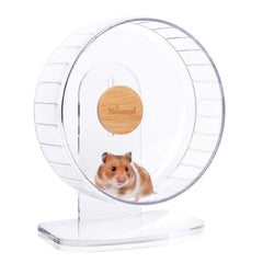 Niteangel super-silent wheel with 10-inch transparent drum for quiet nightly running.