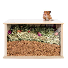 Niteangel Visible Hamster Digging Box top view ideal burrow space for small pets