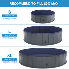 Niubya dog pool shows portable bath use for outdoor adventures.