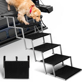 Niubya dog ramp on car shows stable loading and ease of use.