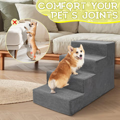 Niubya dog stairs washable cover aids quick cleaning after muddy paws