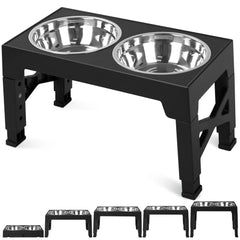 Niubya elevated dog bowls on a stand promote comfortable feeding and easy cleanup