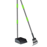 Niubya Pooper Scooper tray for quick pickup of dog waste on grass.