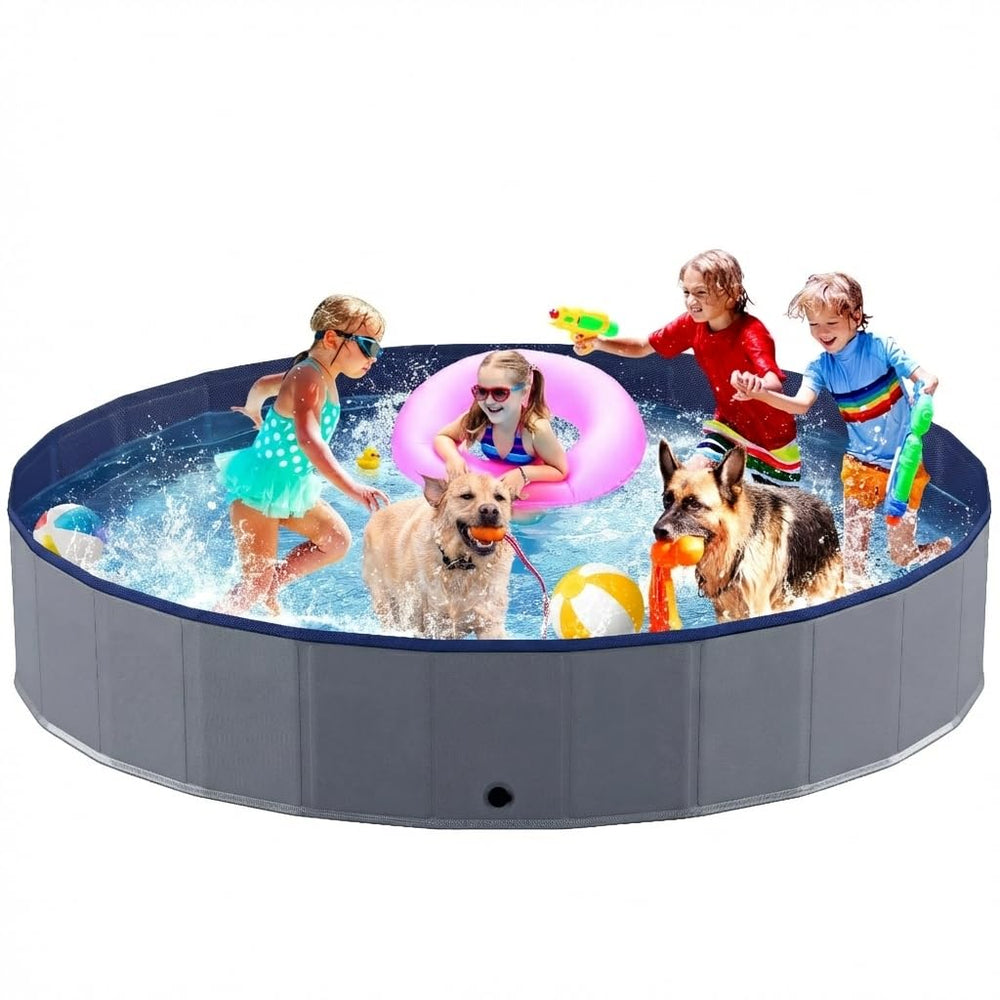 Niubya portable dog pool foldable design for quick setup and compact storage