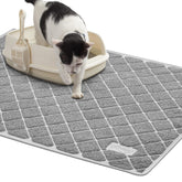 Niubya Premium Cat Litter Mat front view traps litter and protects floors.