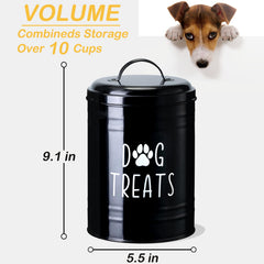 NIXBYO metal body design provides durable storage for pet treats