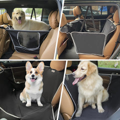 njnj dog car seat cover anti-slip base prevents shifting during trips
