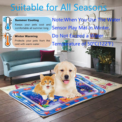 NLAIKE water mat provides cooling on hot days and mild warming for cozy sessions