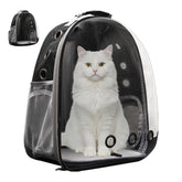 NOAH AND LYLA Cat Backpack Carrier outer view with transparent bubble for calm travel.