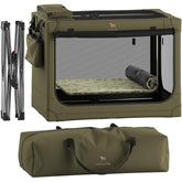 Noah & Paw collapsible crate frame for quick setup and stability.