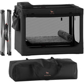 NOAH & PAW collapsible dog crate frame shown for easy setup and storage