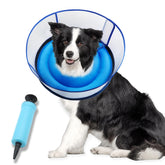 NoarWin dual-ring inflatable dog cone provides wider vision for calmer recovery.