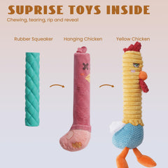 Nocciola 3in1 rubber squeaker core boosts engaging play.