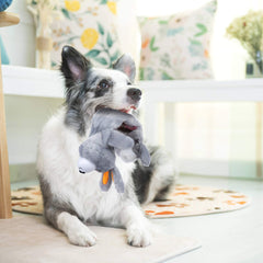 Nocciola Calma the calf squeaky toy encourages gentle cuddling and engagement.