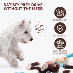 Nocciola durable inner mesh construction supports long-lasting dog play.