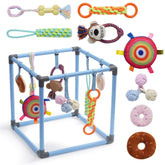 Nocciola Puppy Play Gym frame for indoor safe play and sturdy stability.
