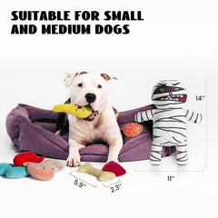 Nocciola Zombie Mummy toy face with cute expressions for friendly bonding moments.