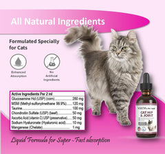 Cat enjoys a meal with Nodens joint supplement added