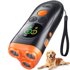 NOIDECE dog bark deterrent with color LCD display supports easy training.
