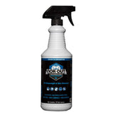 NOK OUT Odor Remover bottle-pour demonstrates easy spray dispensing for quick deodorizing.