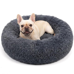 Nononfish calming donut dog bed main view offers a cozy, secure resting space