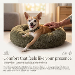 Nononfish donut bed with plush fabric design for comfortable resting