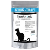 NonScents cat litter deodorizer bottle demonstrates fragrance-free odor control.