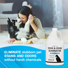 NonScents urine odor destroyer application removes stubborn pet smells from urine