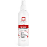 Nootie medicated spray bottle front view for dogs and cats, easy skin relief.