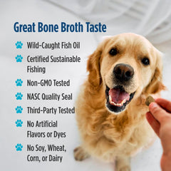Nordic Naturals Pet Skin & Coat Soft Chews packaging highlights non-GMO formula