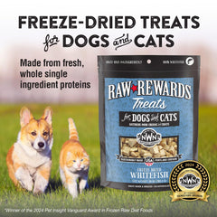 Freeze-dried Northwest Naturals pet treats ready for travel and quick rewards.