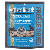 Northwest Naturals Freeze-Dried Turkey cat bites in bowl for picky eaters