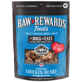 Northwest Naturals Raw Rewards chicken heart bites close-up showing single-ingredient protein