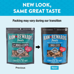 Northwest Naturals Raw Rewards chicken heart bites in a bowl for training rewards