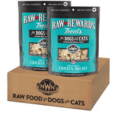 Northwest Naturals Raw Rewards freeze-dried chicken treats in packaging for easy storage