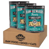 Northwest Naturals Raw Rewards bite-sized freeze-dried chicken liver treats, ideal for training rewards