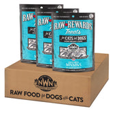 Northwest Naturals minnow treats packaging showing USA-made, human-grade quality for pets.