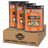 Northwest Naturals Raw Rewards salmon treats in a 3-pack for travel and training.