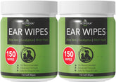 NOVEHA dog ear cleaner wipes 300-count pack front for convenient maintenance