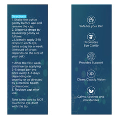 NOVEHA Pet Drops highlights lanosterol and NAC ingredients for eye support