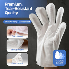 NOVELLA BASICS hypoallergenic coconut-infused gloves for gentle cleansing
